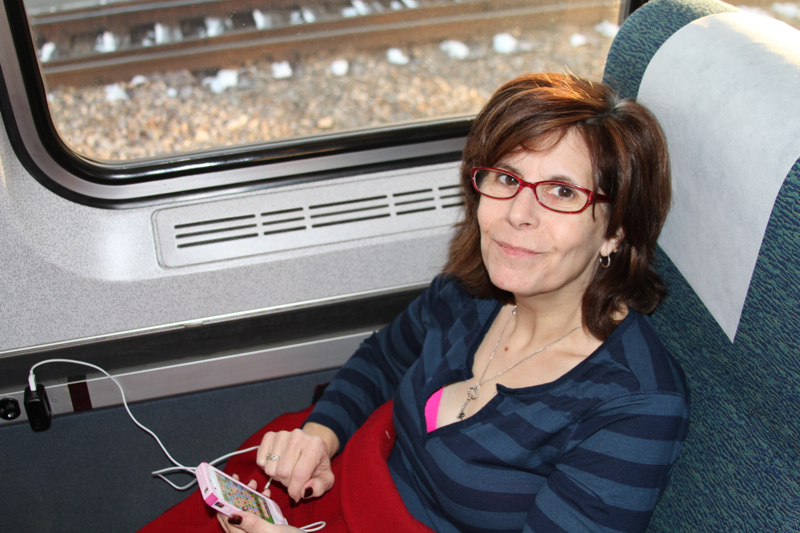 karen on train