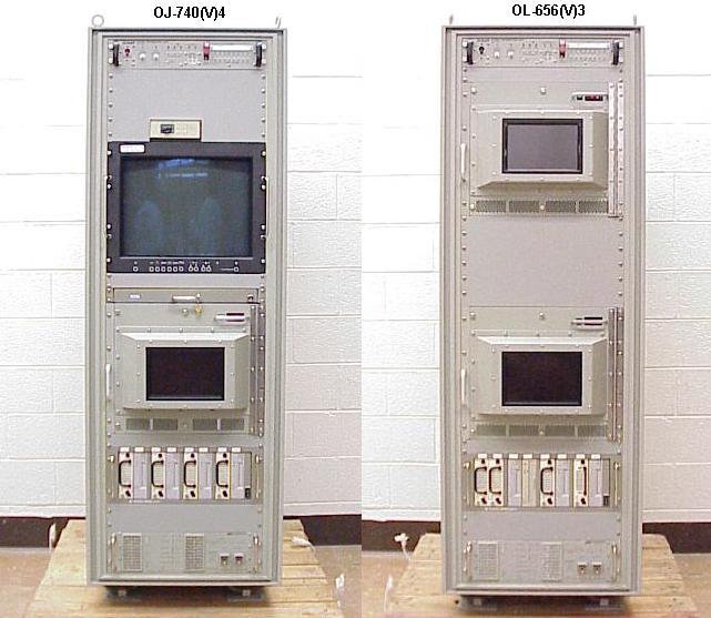 A picture of the Command Table Electronics cabinets.